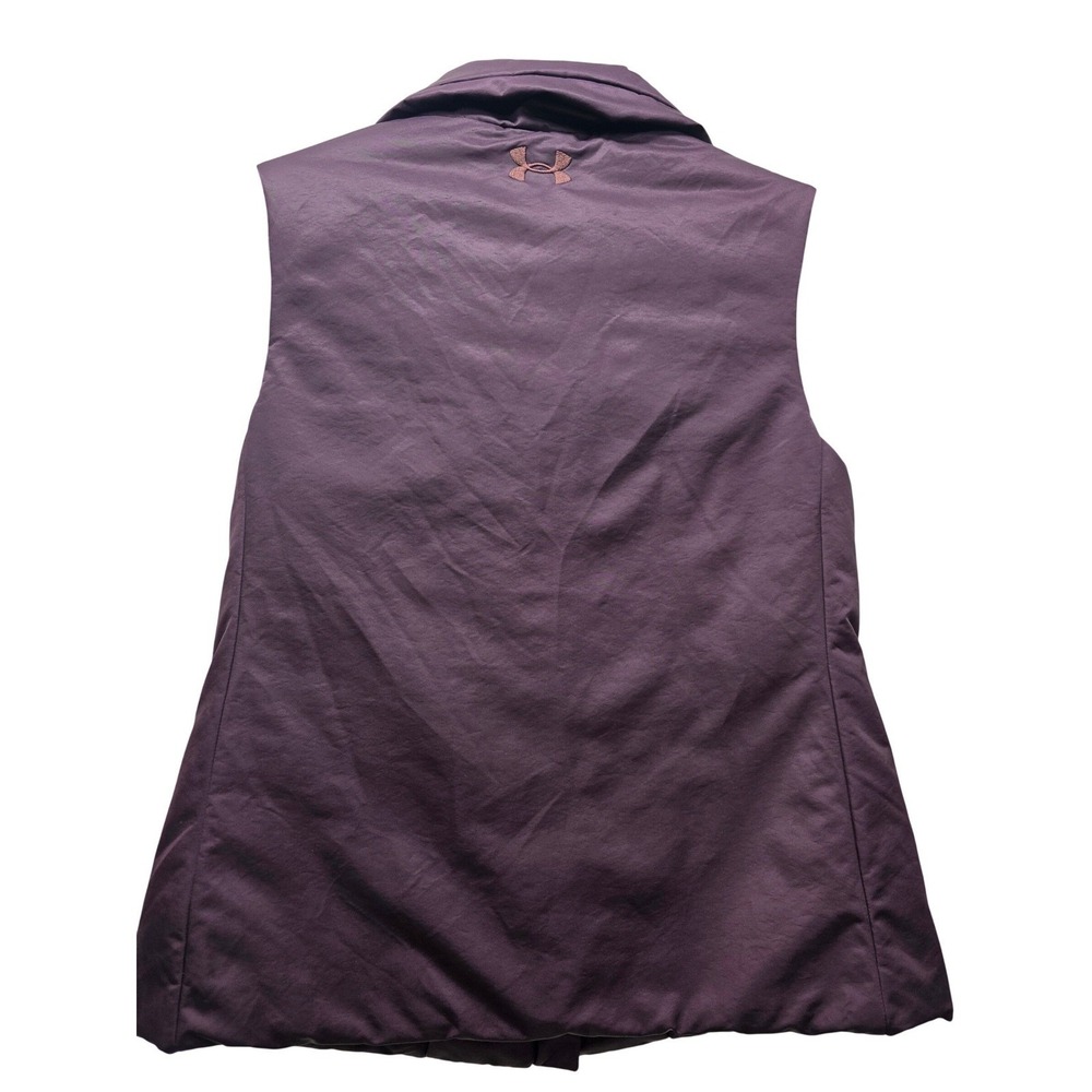 Under Armour ColdGear Primaloft Vest Womens Small Purple Asymmetric Zip - Picture 2 of 10